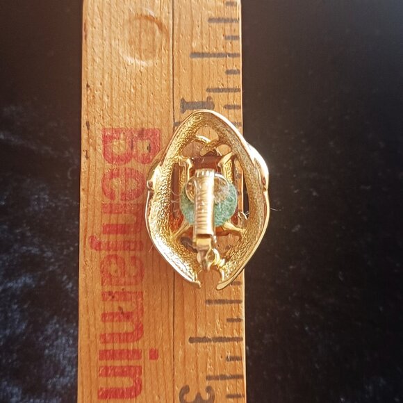 Sarah Coventry Pendant Earring Set - Molten Topaz - JS6 - Picture 4 of 4